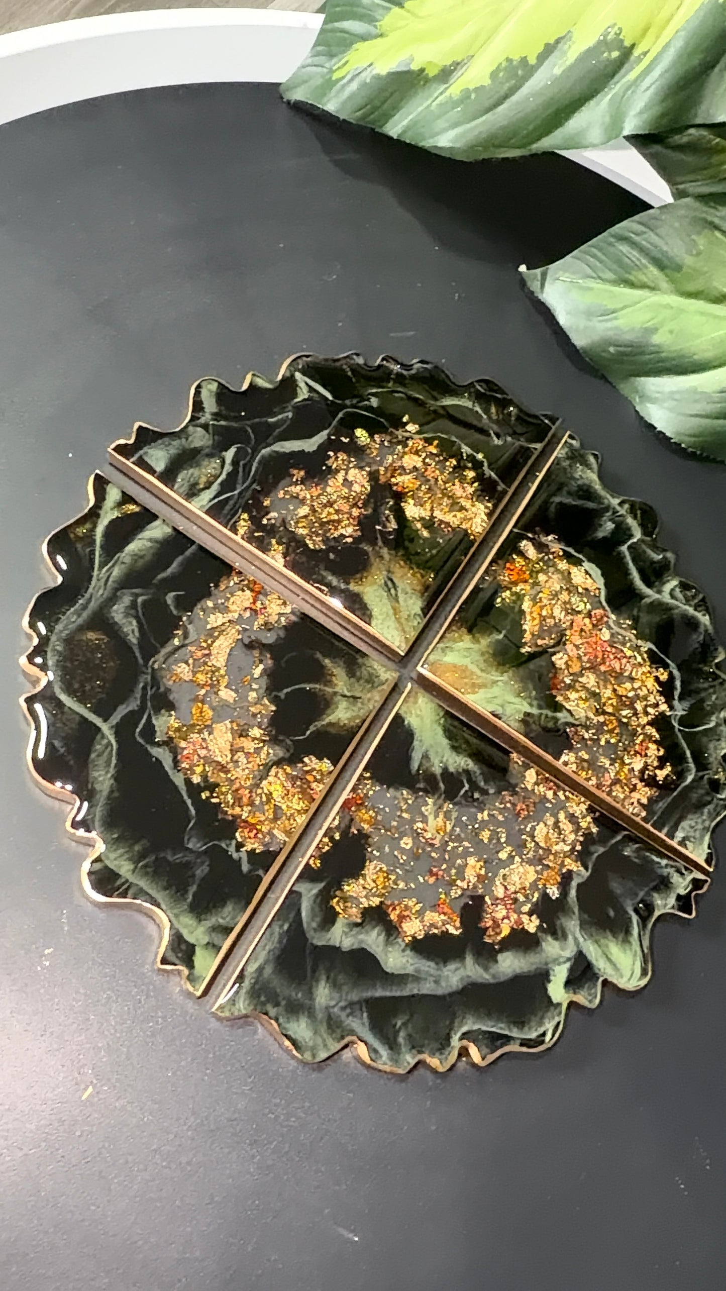 Luxe Earth Geode Coasters