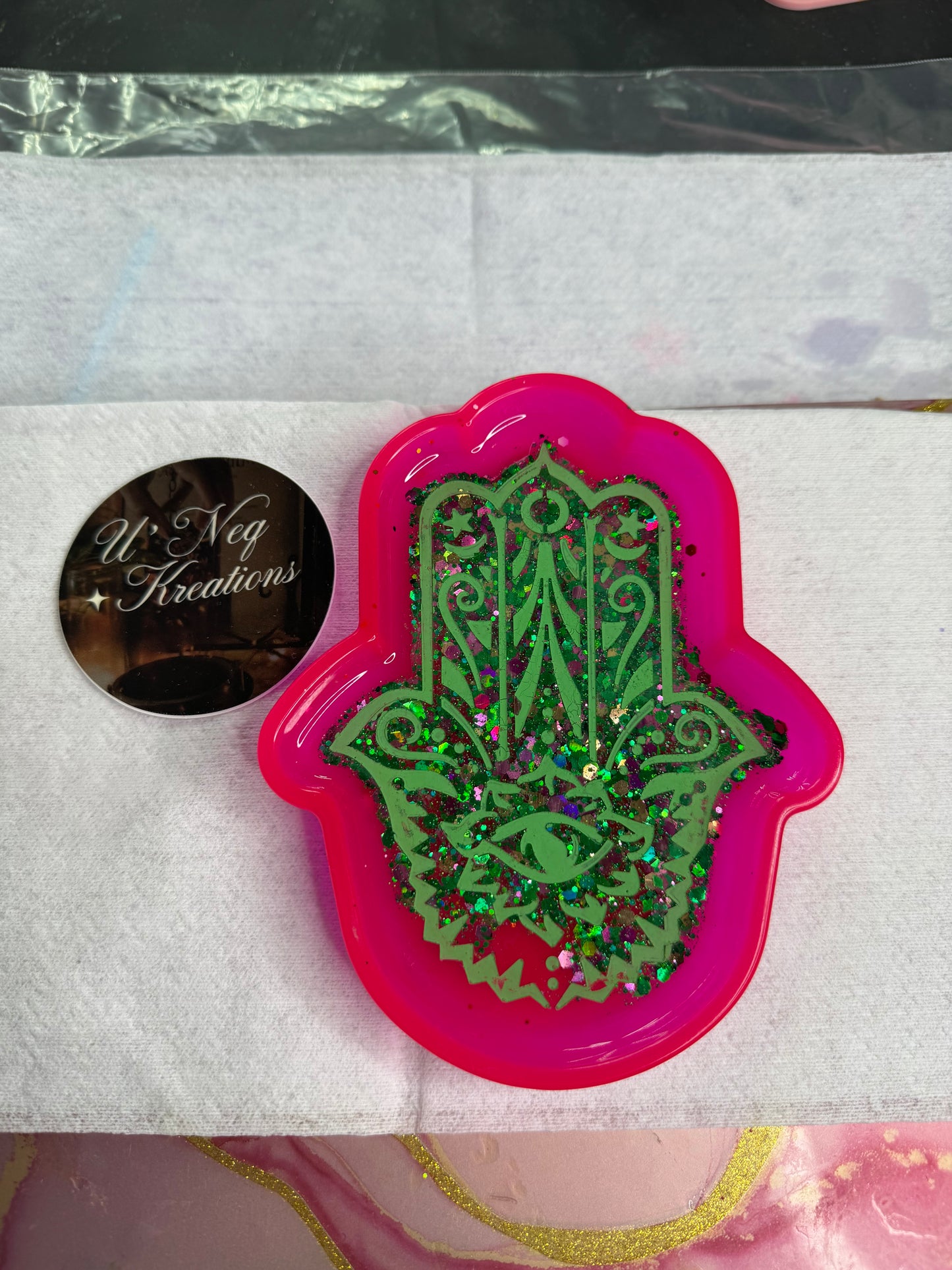 Dragonfruit Hamsa Dish