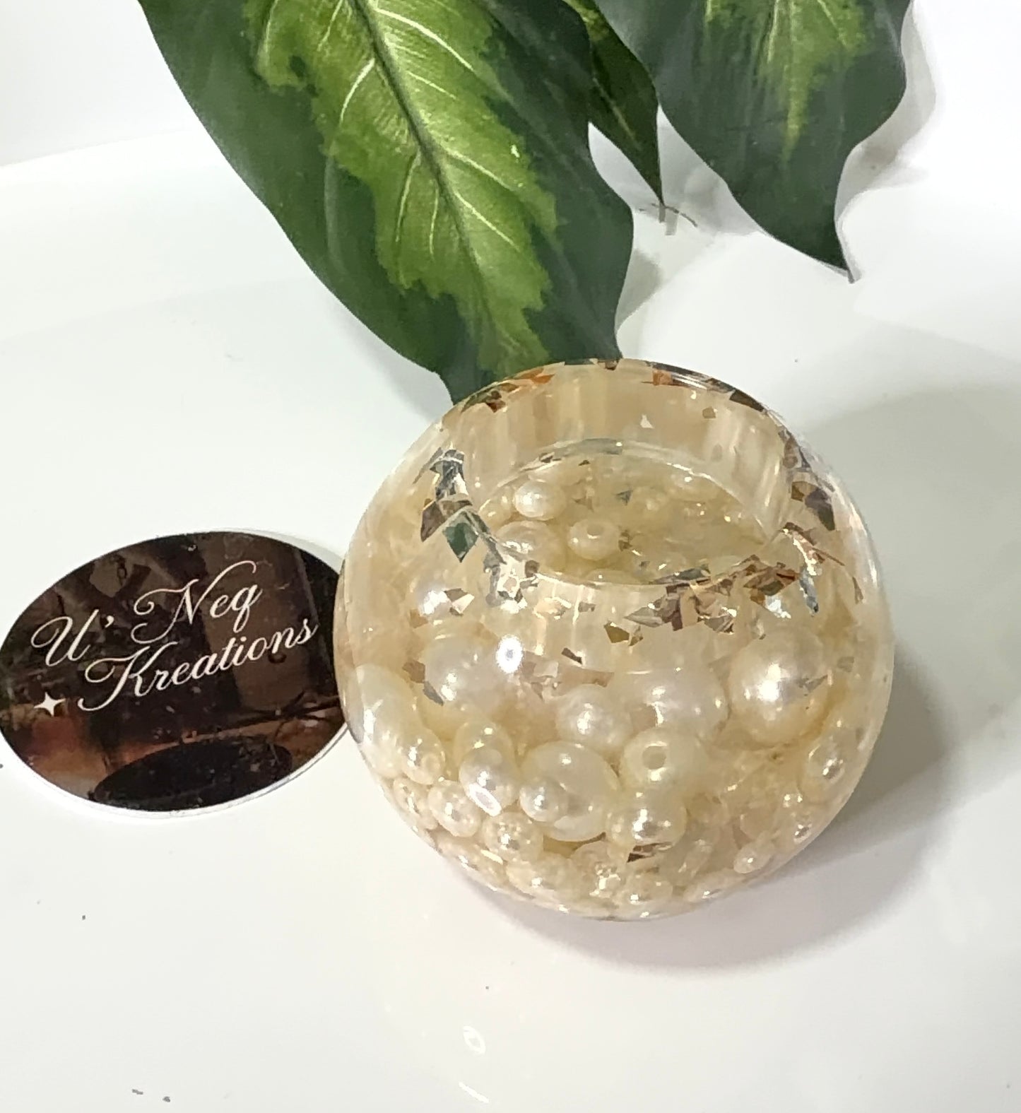 Pearl Tea Light Holder
