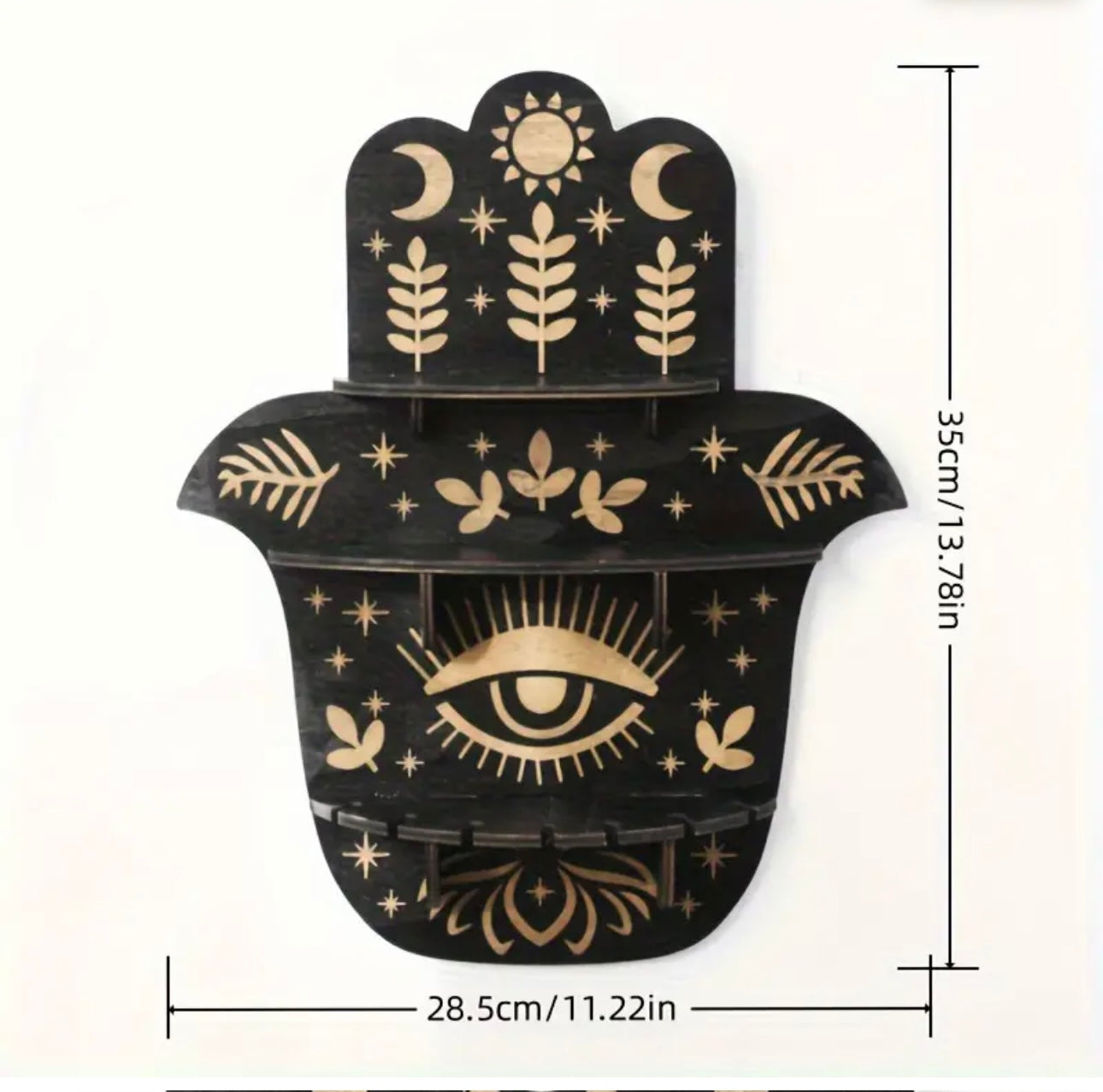 Wooden Hamsa Shelf🪬