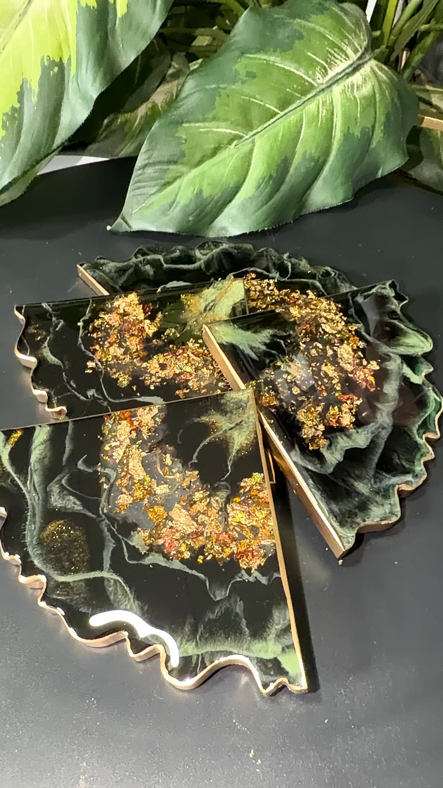 Luxe Earth Geode Coasters