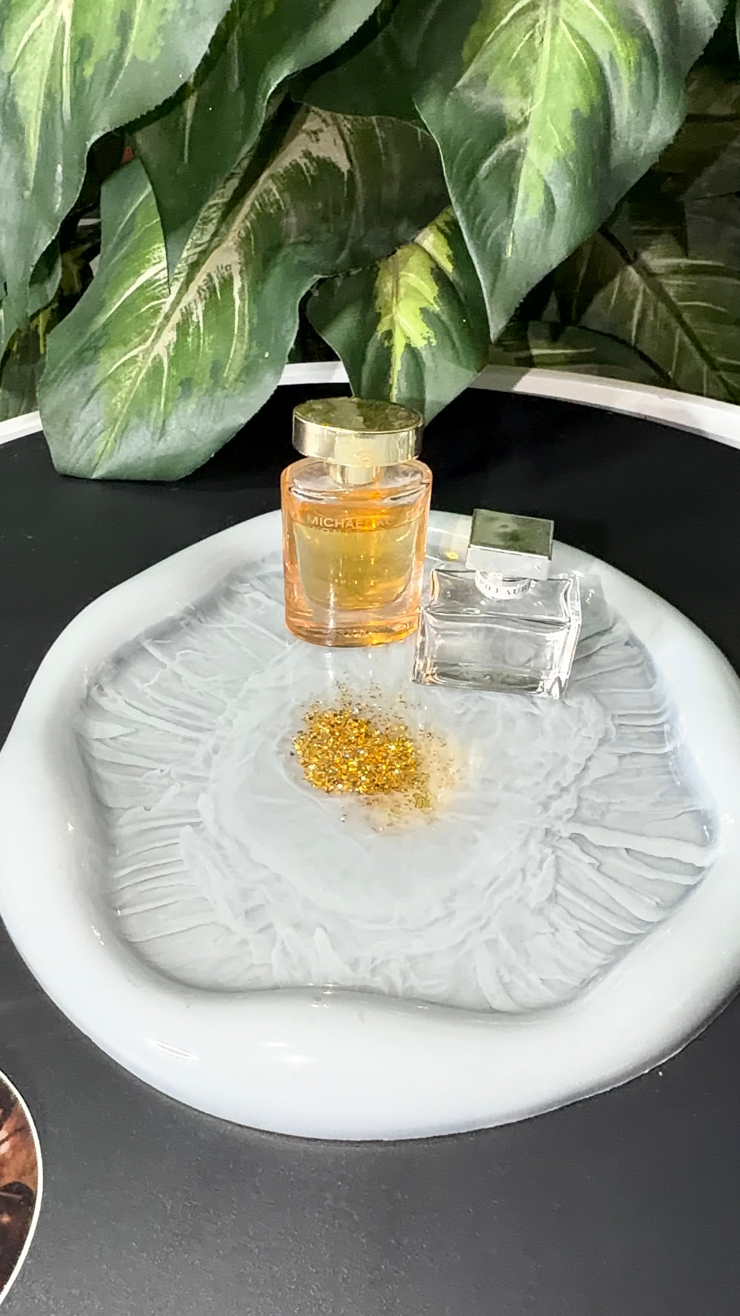 Grey Tray & Jar