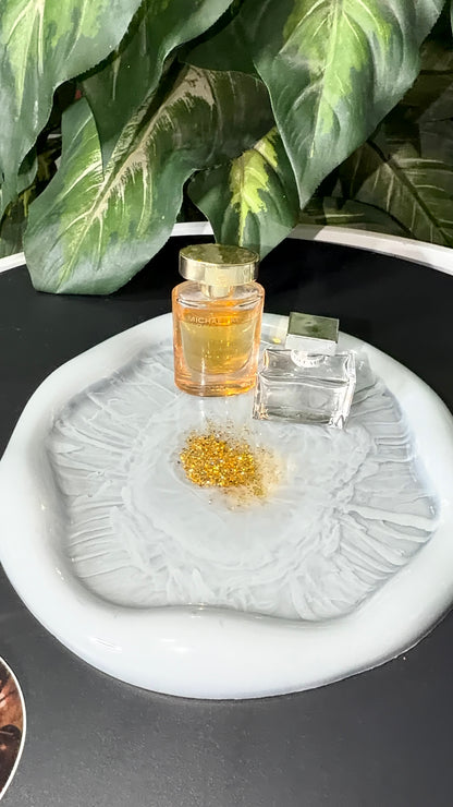 Grey Tray & Jar