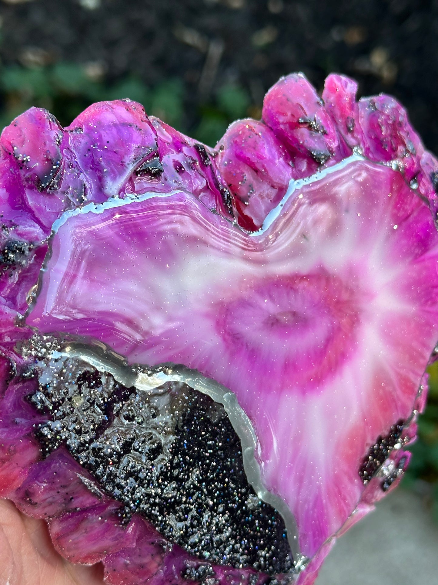 Amethyst Druzy Heart Palette