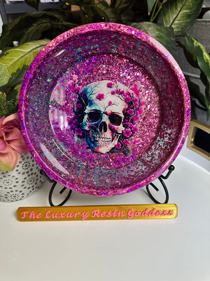🎀“Cherry Blossom Reaper Resin Bowl” 🌸💀