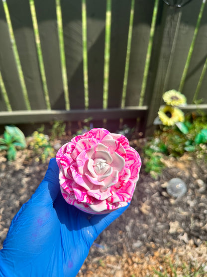 Jesmonite Rose Jar