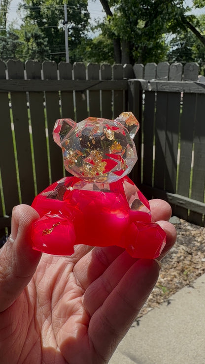 Pink Mini 3D Bear