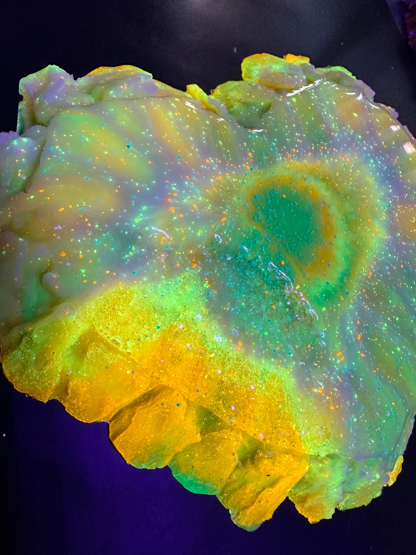 Neon City Druzy Heart