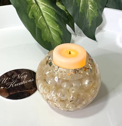 Pearl Tea Light Holder