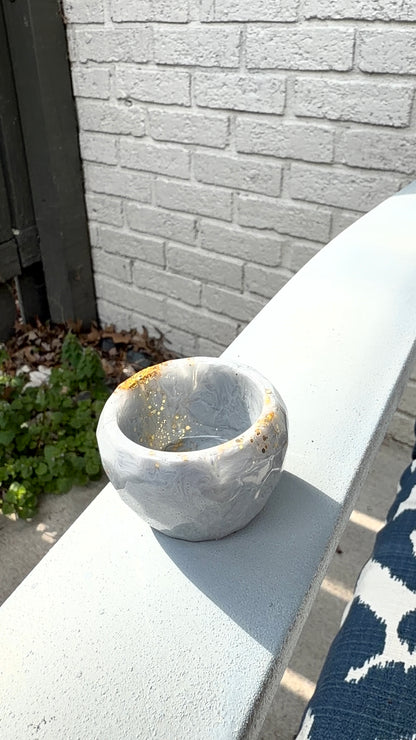 Grey Tray & Jar