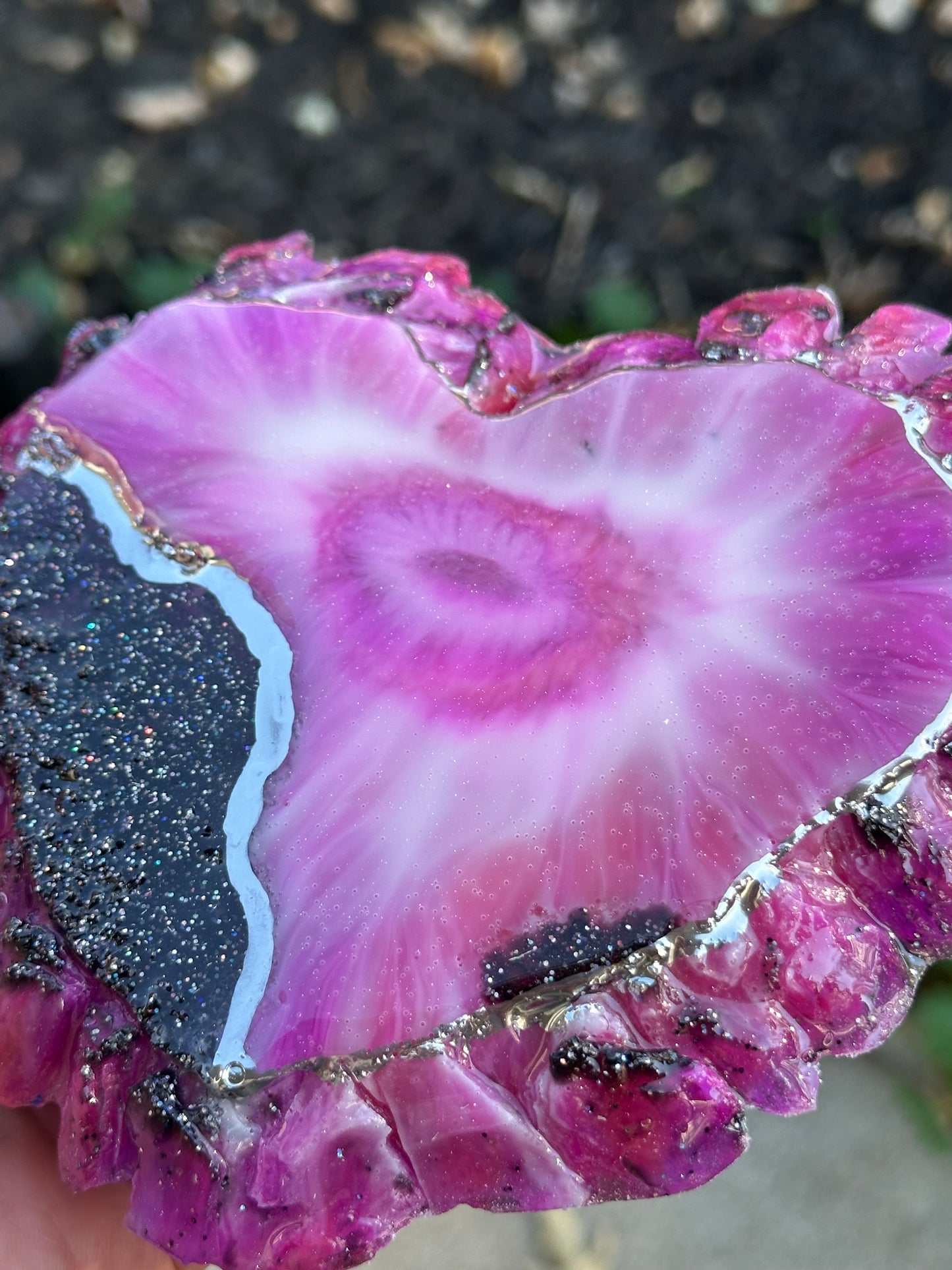 Amethyst Druzy Heart Palette