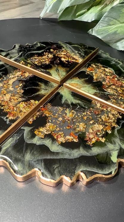 Luxe Earth Geode Coasters