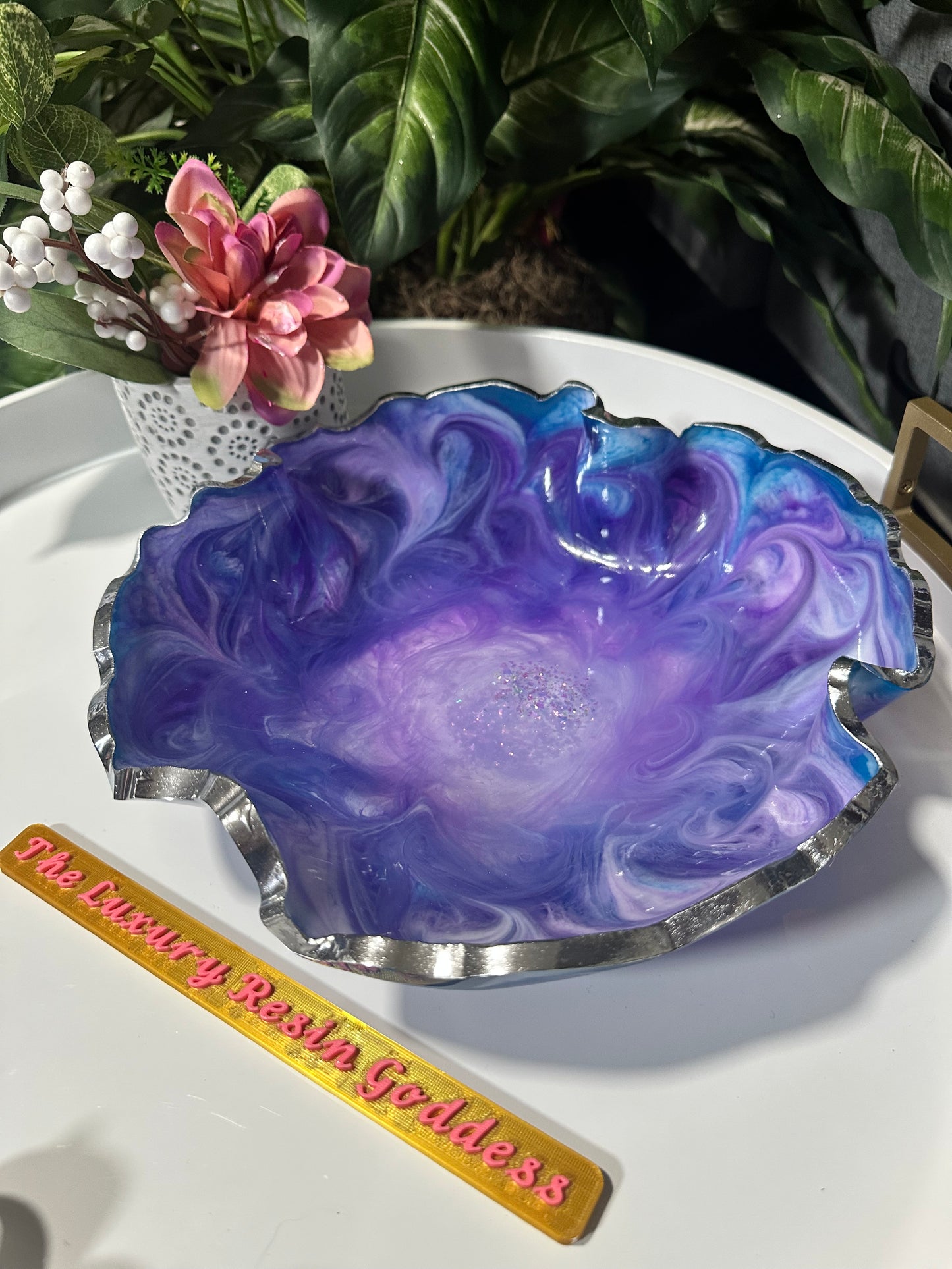 Violet Nebula Bowl