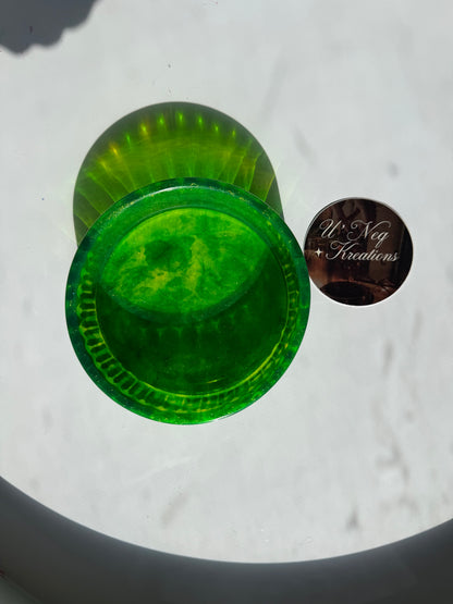 Shimmery green bowl