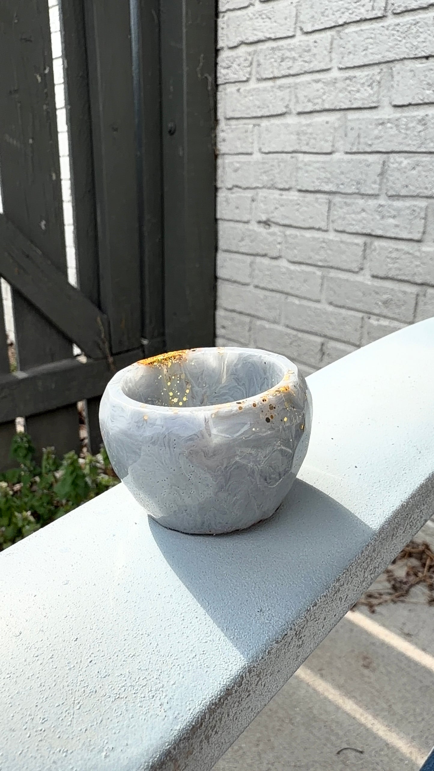 Grey Tray & Jar
