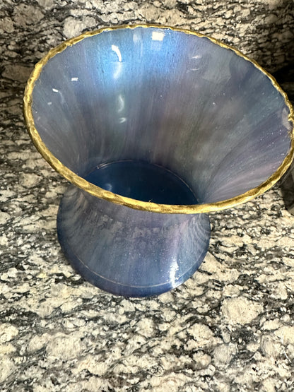Peacock Vase & Bowl