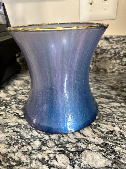 Peacock Vase & Bowl