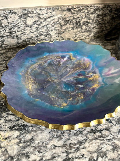 Peacock Vase & Bowl