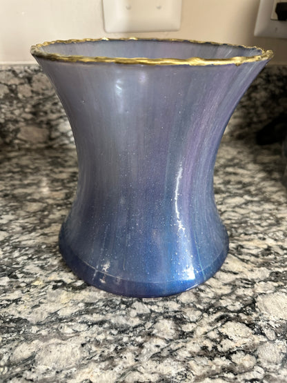 Peacock Vase & Bowl
