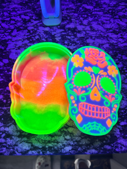 Neon Glow Sugar Skull Box 🌈💀