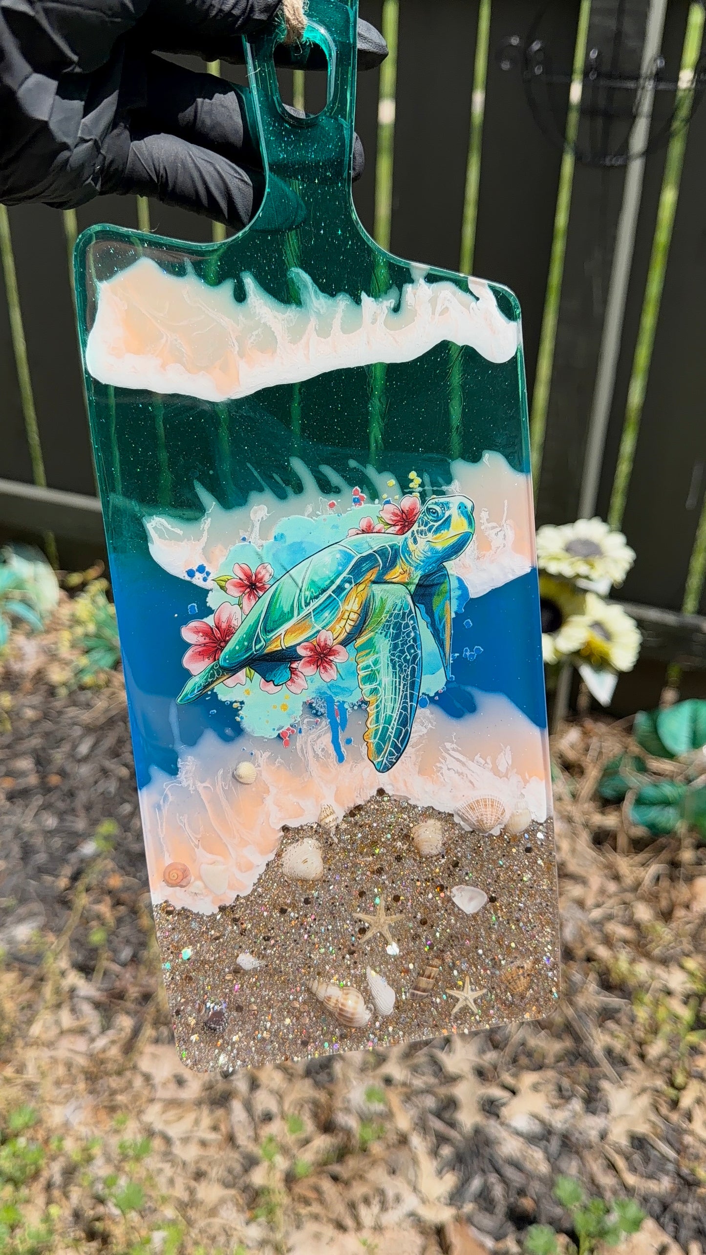 Sea Turtle Decor Charcuterie Board
