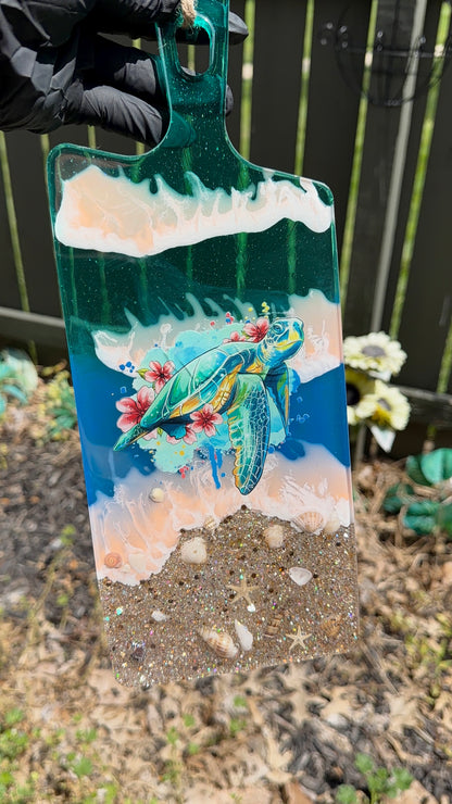 Sea Turtle Decor Charcuterie Board