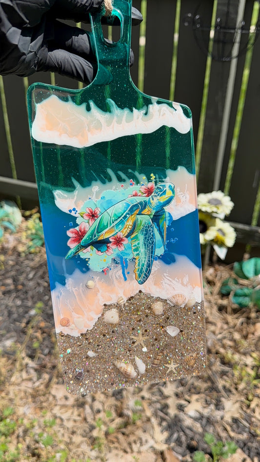 Sea Turtle Decor Charcuterie Board