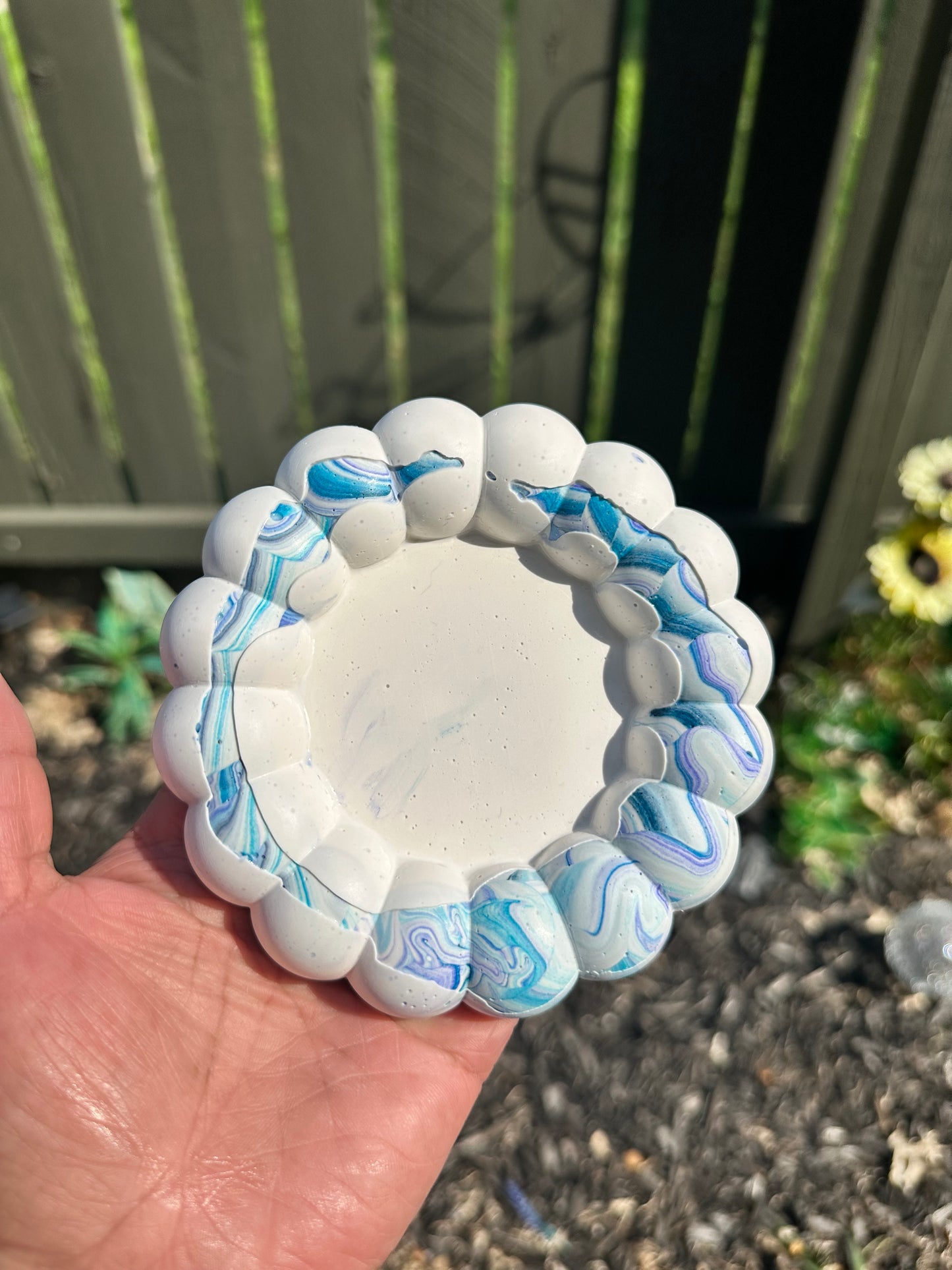 Bubbly Marble Jesmonite Coaster