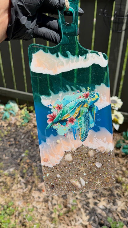 Sea Turtle Decor Charcuterie Board