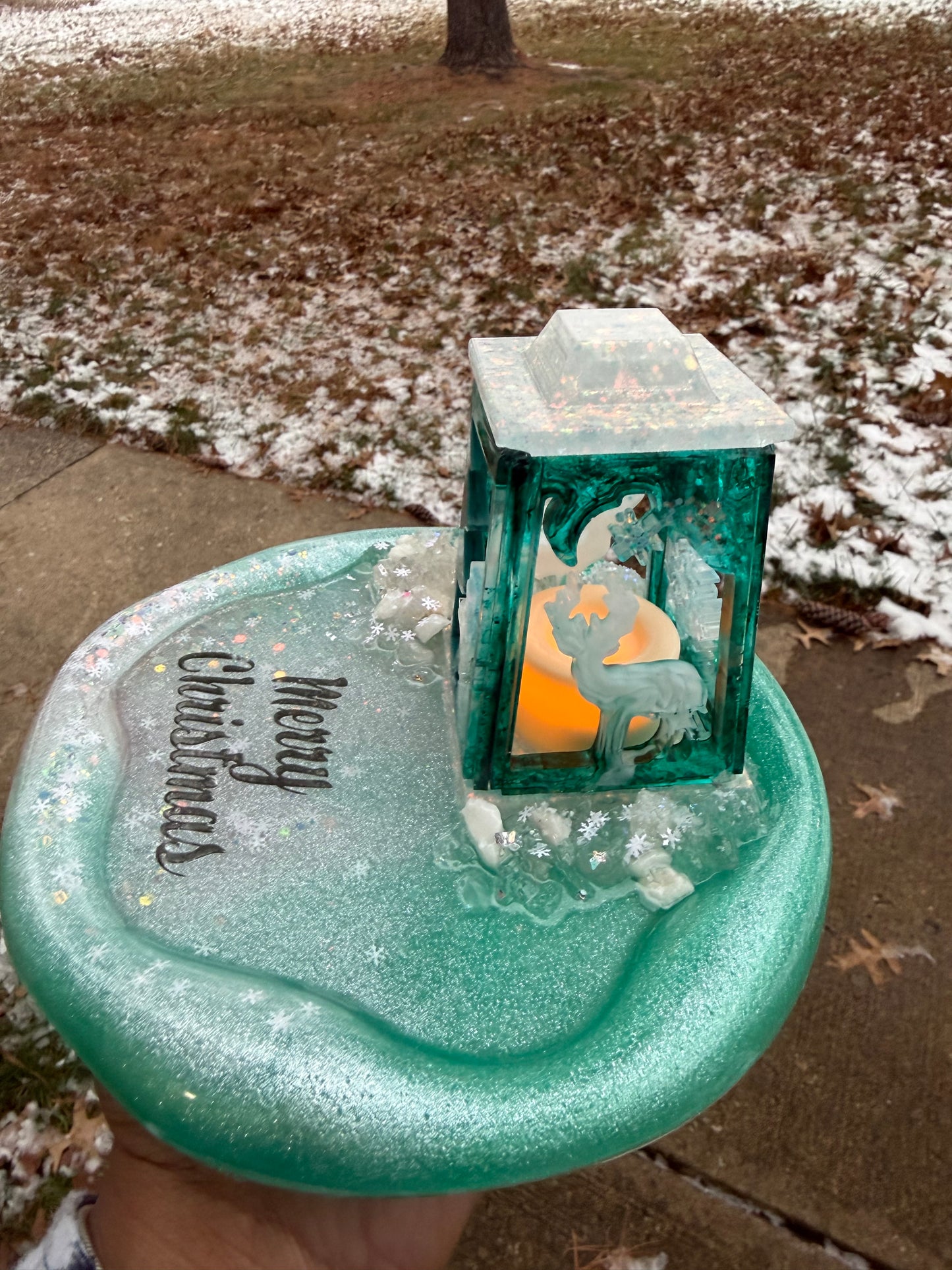 Winter Glow Lantern Plate