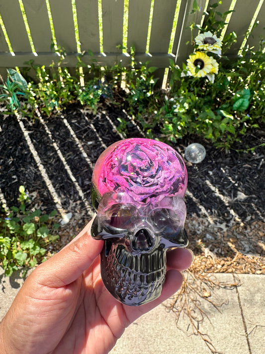 Smokey Rose Skull