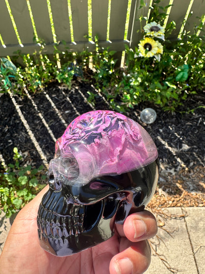Smokey Rose Skull