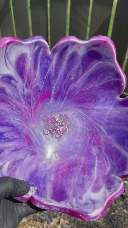 Celestial Bloom Resin Bowl