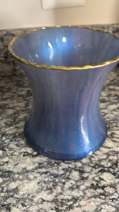 Peacock Vase & Bowl