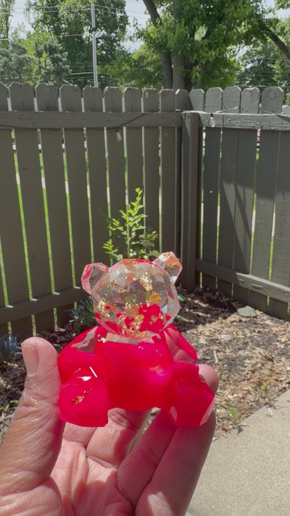 Pink Mini 3D Bear