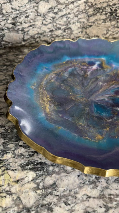 Peacock Vase & Bowl