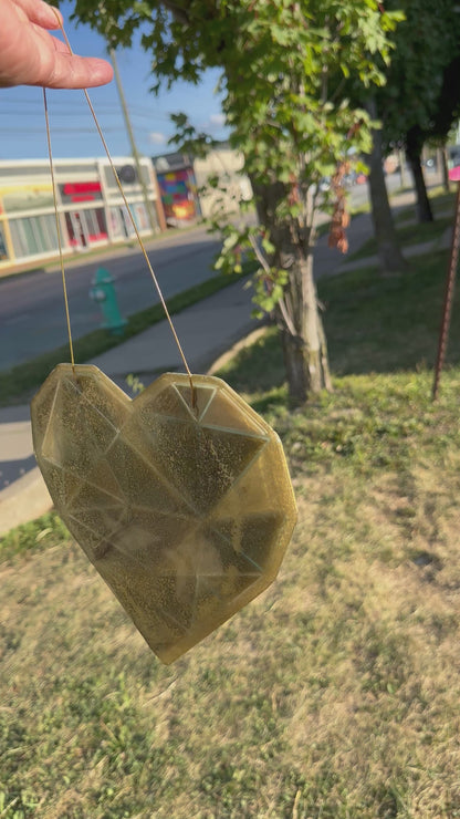 Shattered Gem Heart Wall Art