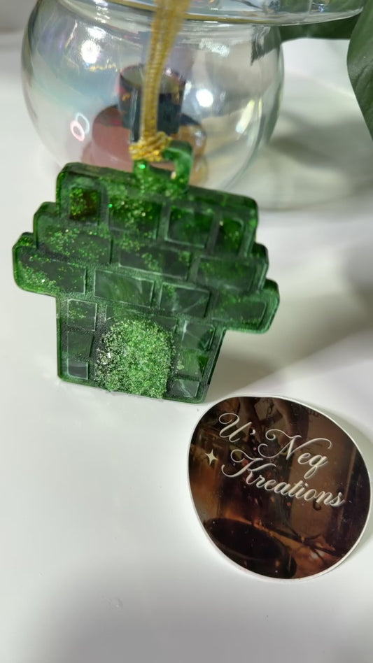 Forest Green Druzy Ornament