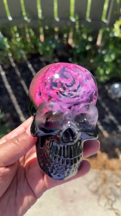 Smokey Rose Skull