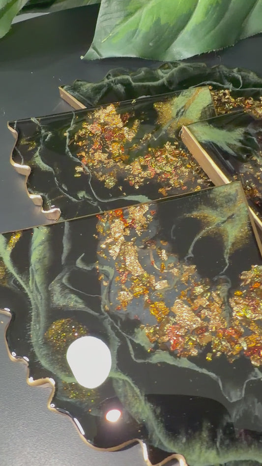 Luxe Earth Geode Coasters