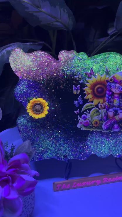 Groovy Glow Sunflower Tray