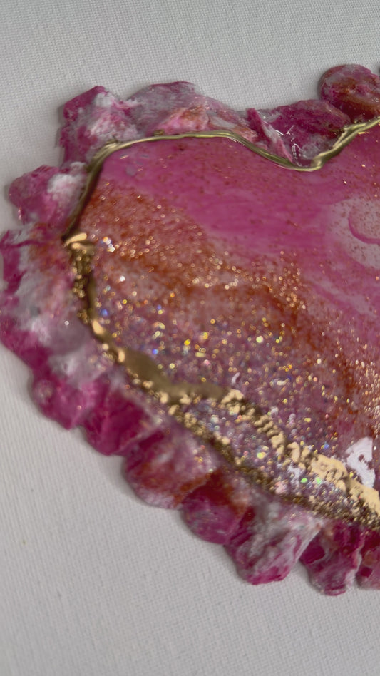 Mesmerized Druzy Heart