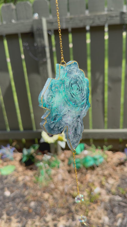 Holographic Blue Suncatcher