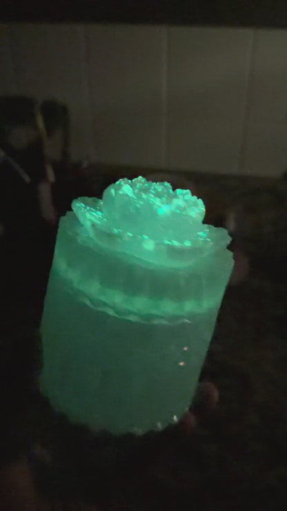 Shimmery Flower Jar